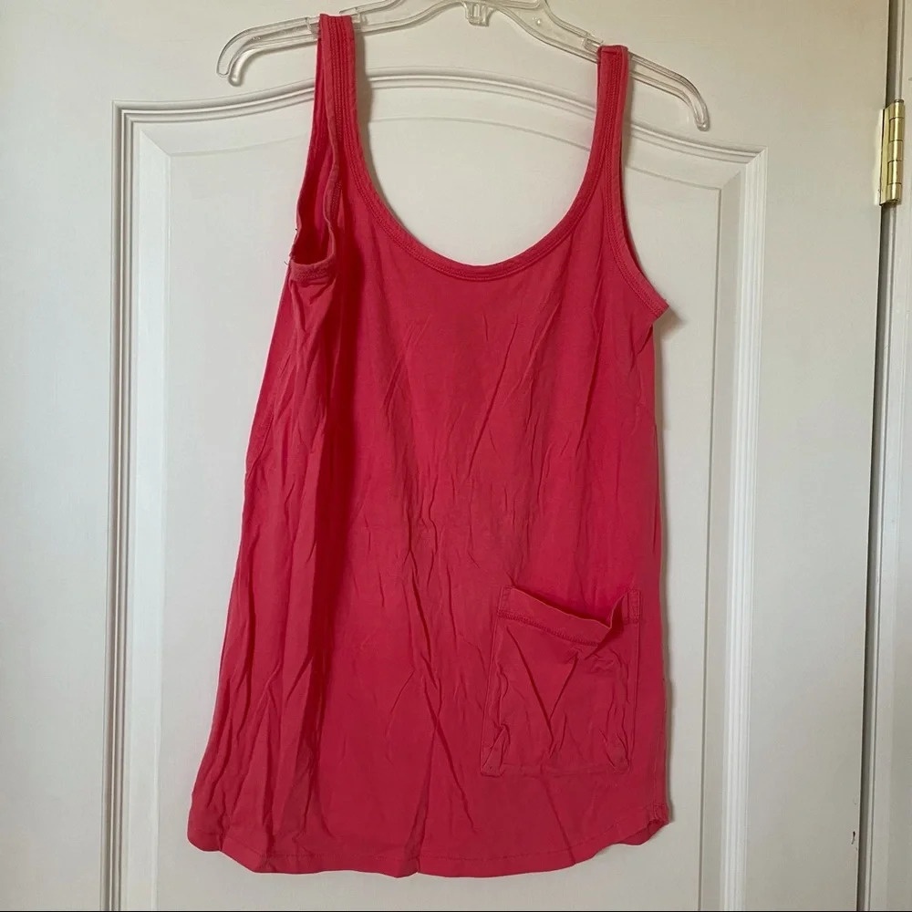 H&M Divided Oversized Coral Tank Top - Size 4 Sleeveless Shirt